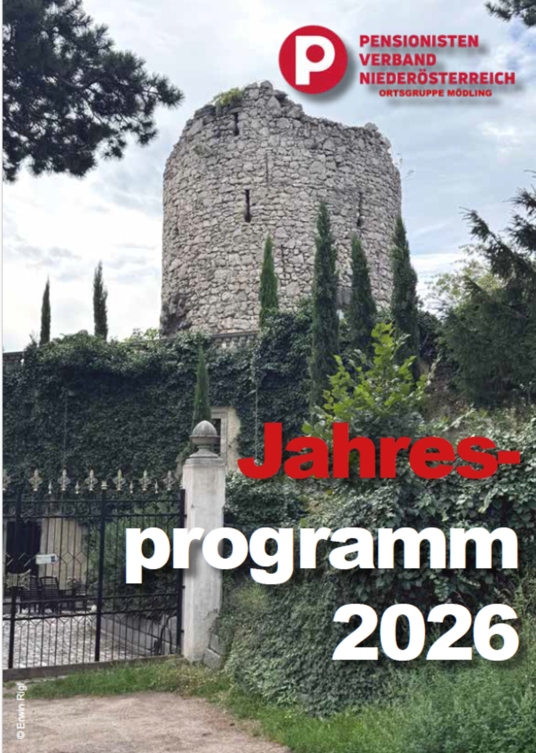 32-seitiges Jahresprogramm PVÖ OG Mödling